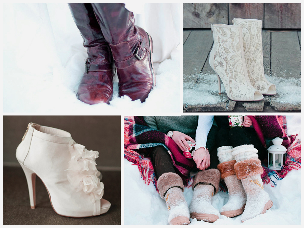 4 1 Как выбрать обувь для зимней свадьбы