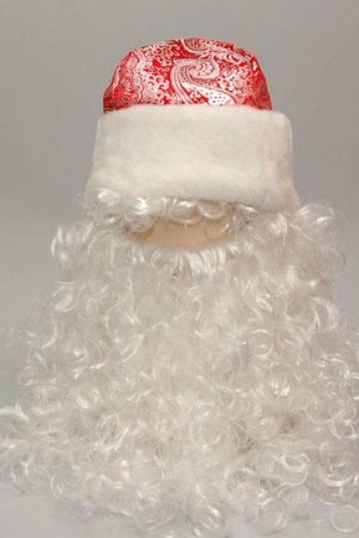 Картинка: Парик и борода Деда Мороза(без шапки)