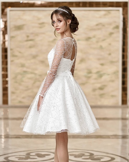 Свадебное платье А-силуэта Milanda