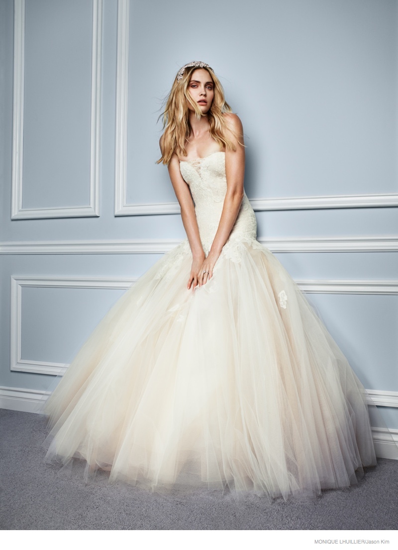 monique lhuillier spring 2015 bridal ads03 Модный образ невесты 2016