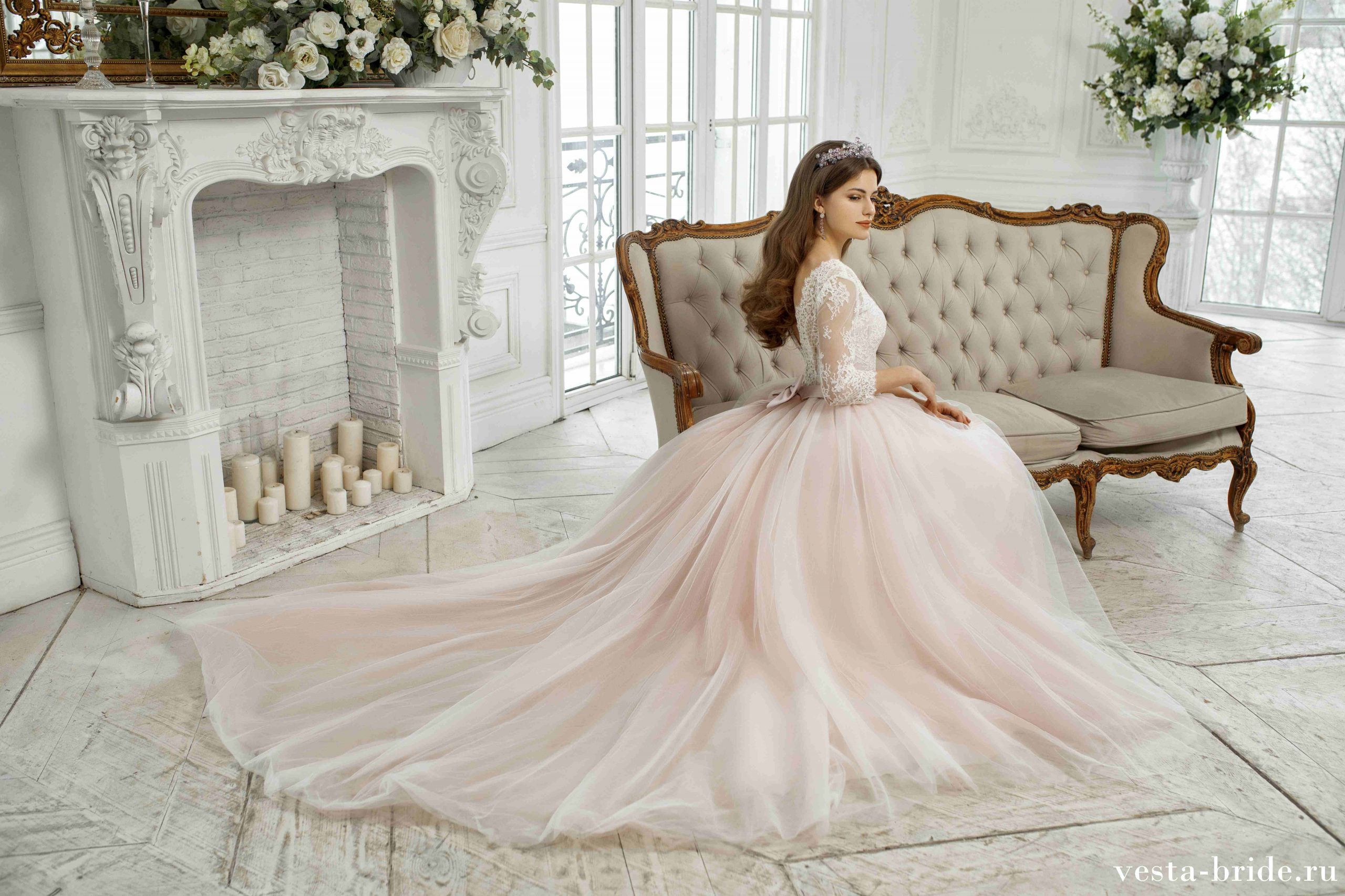 79laylulvq33434mx05syvo5 scaled Кружевное свадебное платье А-силуэта Rosell