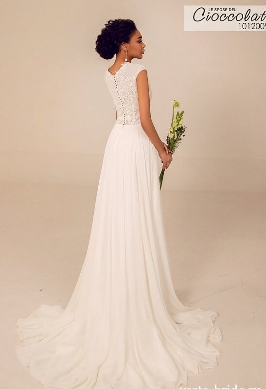 201 1 Закрытое свадебное платье Ампир (в греческом стиле) Vanessa