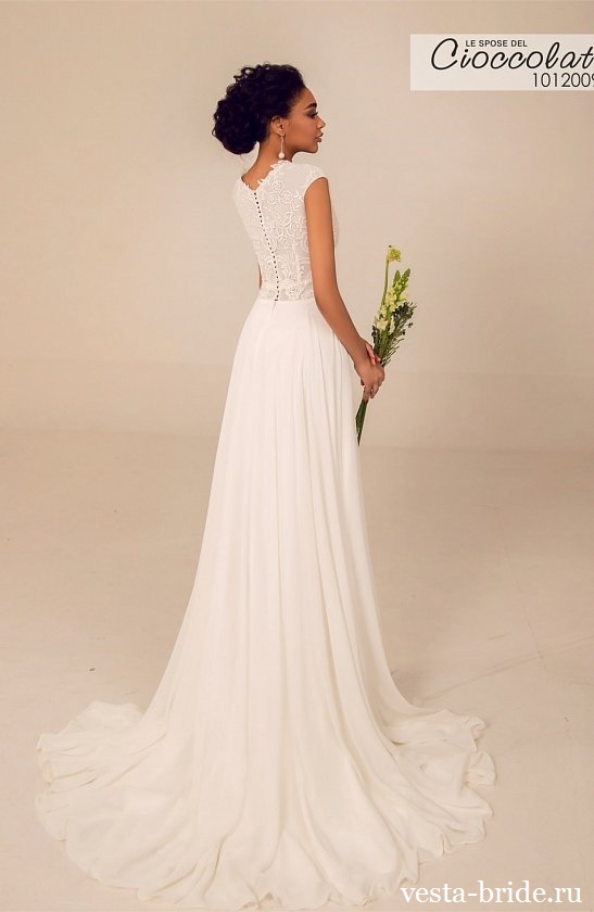 201 1 Закрытое свадебное платье Ампир (в греческом стиле) Vanessa