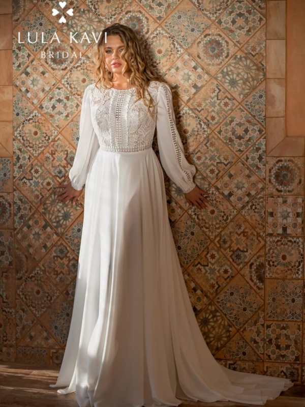 202 Кружевное свадебное платье Ампир (в греческом стиле) АРАБЕЛЛА