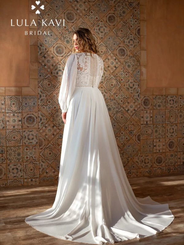 204 Кружевное свадебное платье Ампир (в греческом стиле) АРАБЕЛЛА