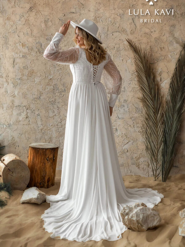 4 Закрытое свадебное платье Ампир (в греческом стиле) НАДИЯ