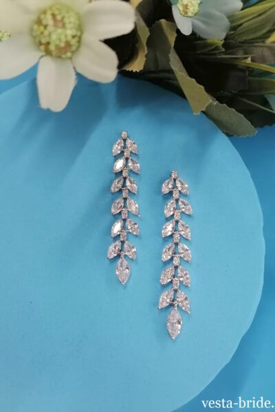 Серьги 2000 4 Свадебные серьги Листья