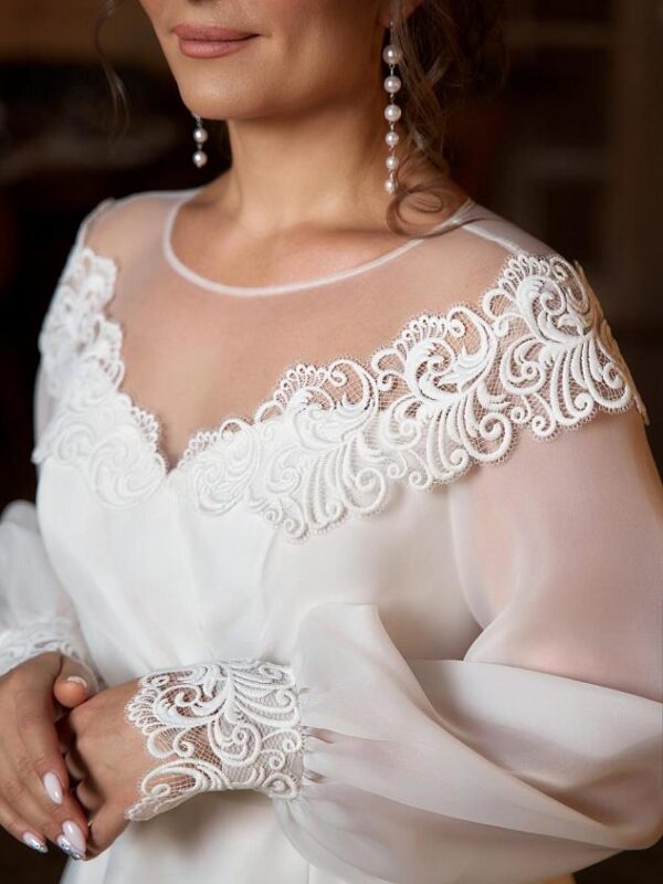 dsc01145 Лаконичное свадебное платье для росписи в загсе