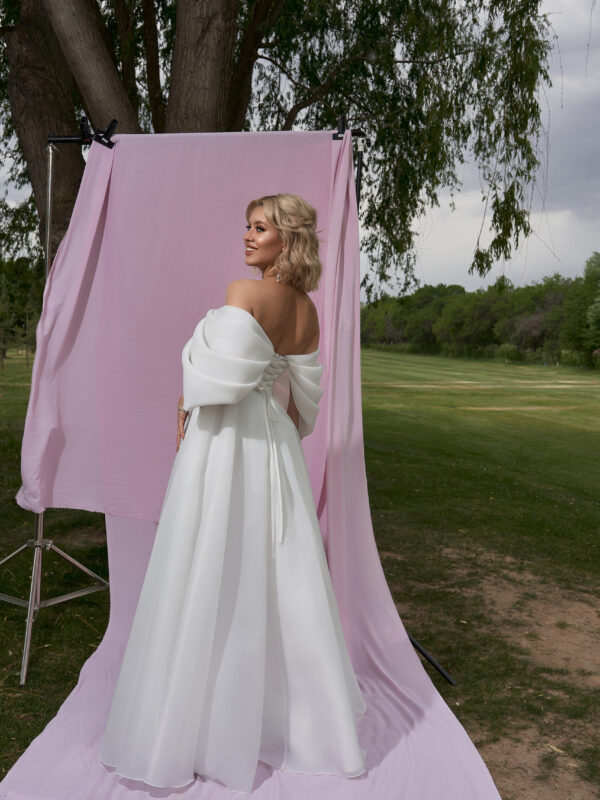 dsc06363 scaled Свадебное платье-трансформер " Лилит" в стиле минимализм.