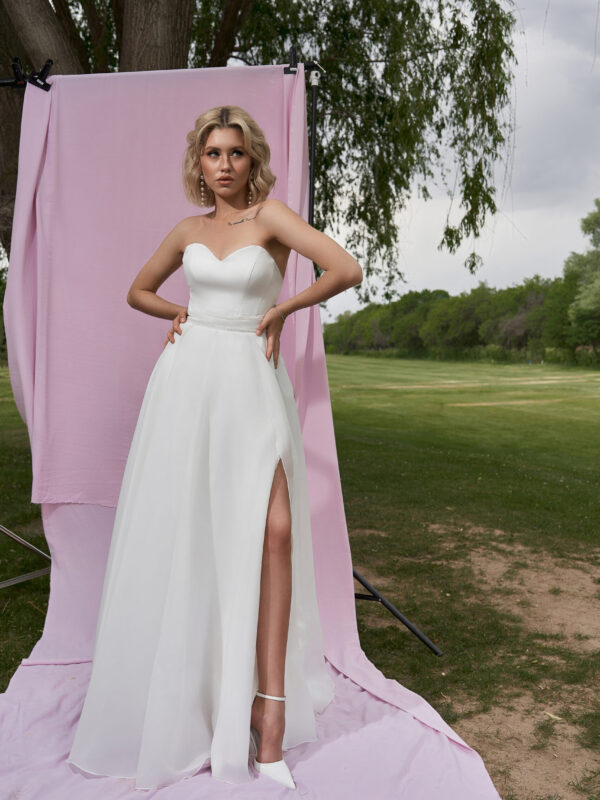 dsc06396 scaled Свадебное платье-трансформер " Лилит" в стиле минимализм.