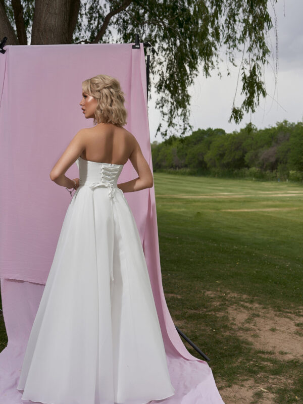 dsc06429 scaled Свадебное платье-трансформер " Лилит" в стиле минимализм.